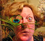 Blaise with feather