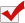 red check mark