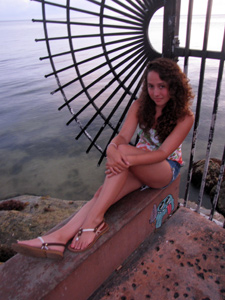 Kaitlyn on Key West wall
